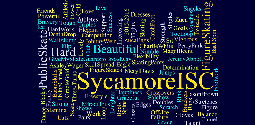 What I love about skating: Sophia’s word cloud